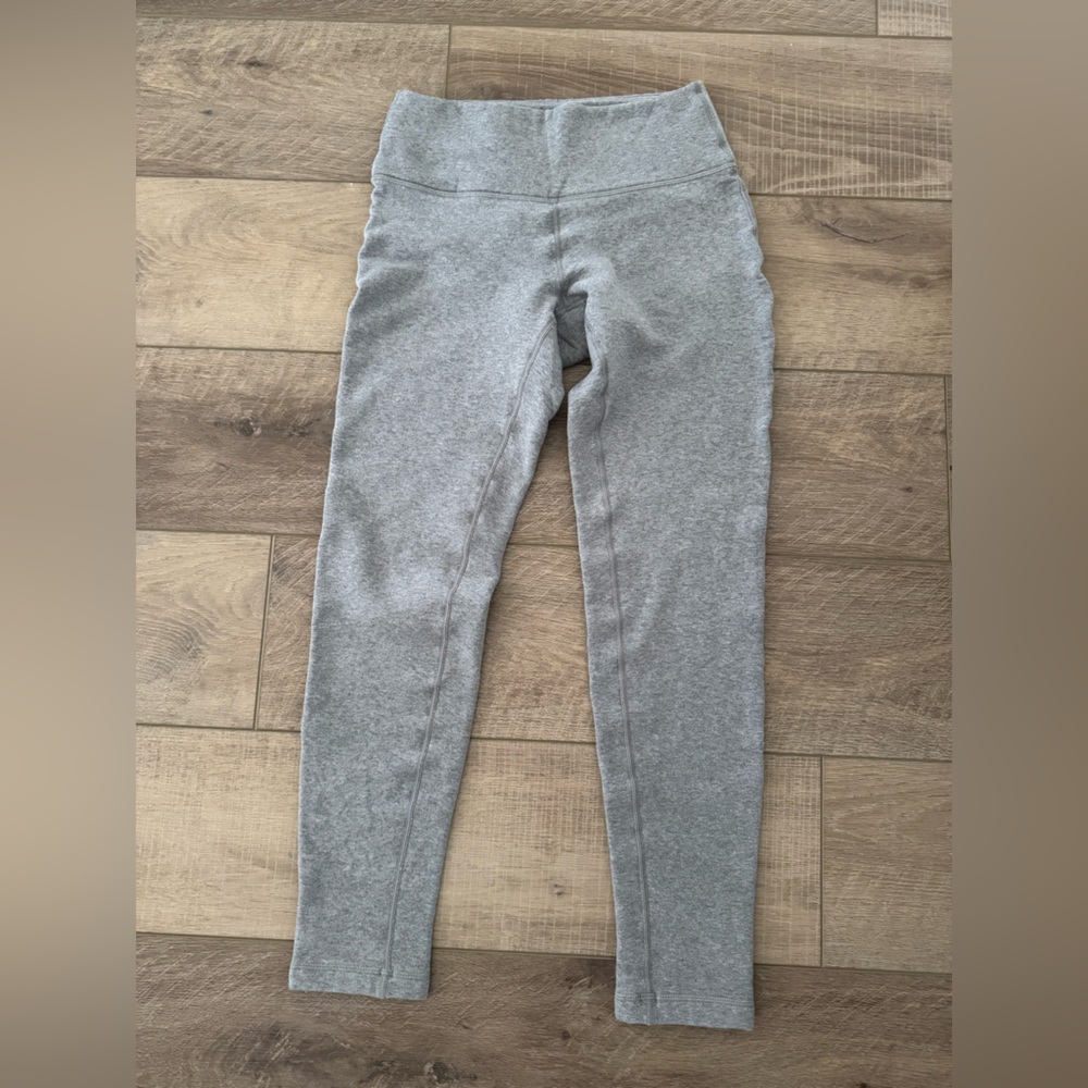 Lululemon Fleece Gray Leggings